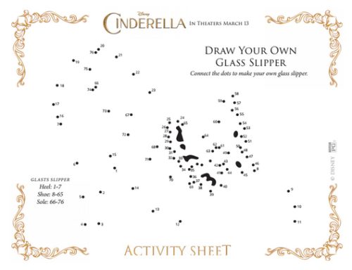 Free Cinderella Printable Coloring Pages Glass Slipper Image