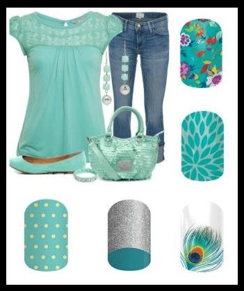 Jamberry Teal Nail Art selections, which one do you like best, spring polish or wrap ideas