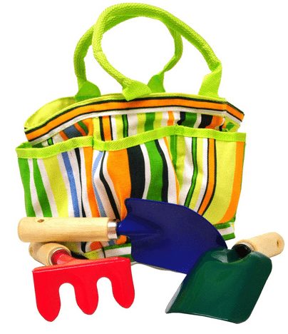 Kids Garden Tool Set with Tote - A Thrifty Mom
