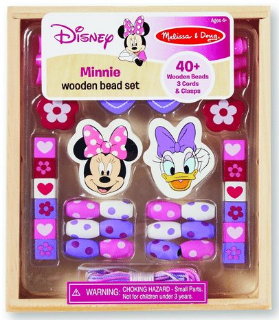 Minnie Mouse Wooden Bead Set - Gift for Kids! A Thrifty Mom