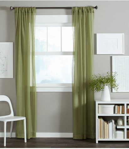 Sheer Voile Rod Pocket Panels Curtains set of 2 low as $4.23 - Home Decor - A Thrifty Mom