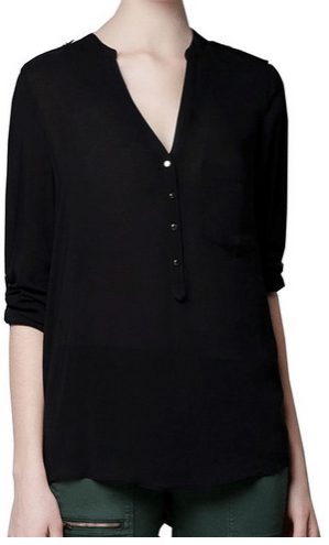 Women's V-neck Chiffon Elegant Casual Shirt Blouse low as $9 shipped - A Thrifty Mom