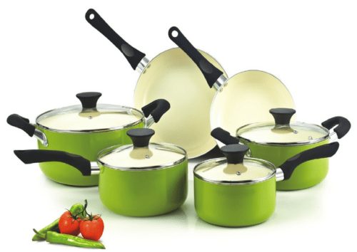 Nonstick Ceramic Coating 10pc Cookware Set - A Thrifty Mom