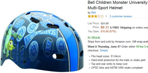 Bell Monster University Bike Helmet for Kids - A Thrifty Mom