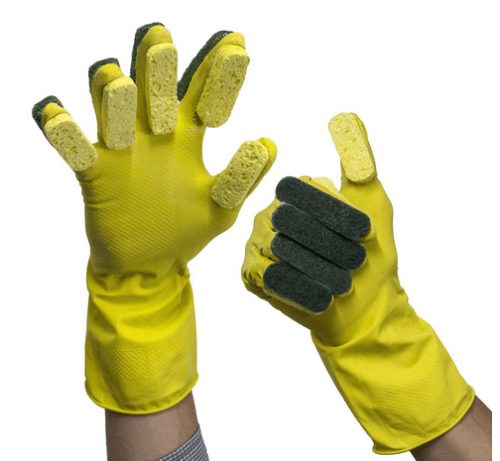 GlovEasy Cleaning Glove Sponge Fingers