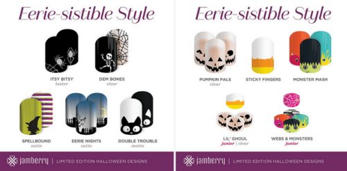 Halloween Nail Art, Jamberry Nail wraps for Halloween both adults and kids fun finger nail designs
