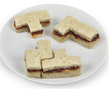 tetris sandwich cutter