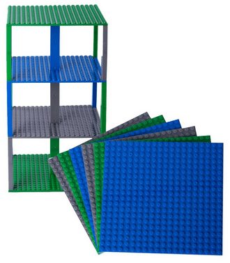Premium Blue, Green, and Gray Stackable Base Plates