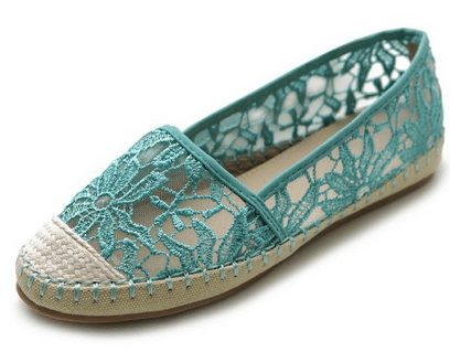Breathable Floral Lace Flat