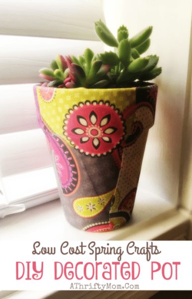 Flower pot DIY Decorated perfect for Mothers Day, Teacher Gift Ideas or to make at a kids camp, super saturday  or family reunion, DIY low cost crafts