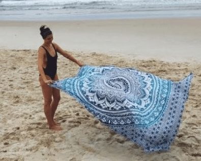 Bedspread Beach Tapestry, round beach towel, beach blanket
