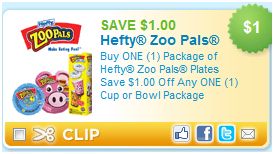 Rare Hefty Zoo Pals Plates coupon + Walmart Scenario! Plus see why