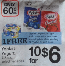 Albertsons yoplait yogurt sale