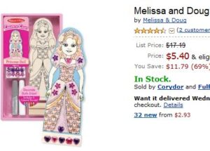 melissa and doug princess doll