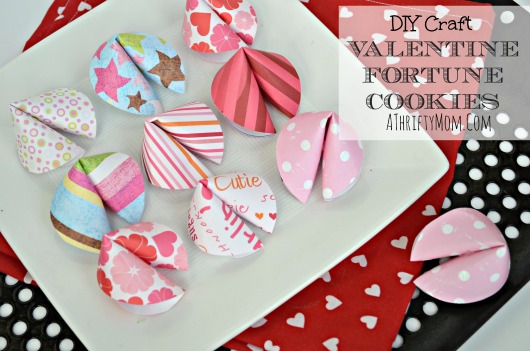 Valentines fortune cookies DIY craft