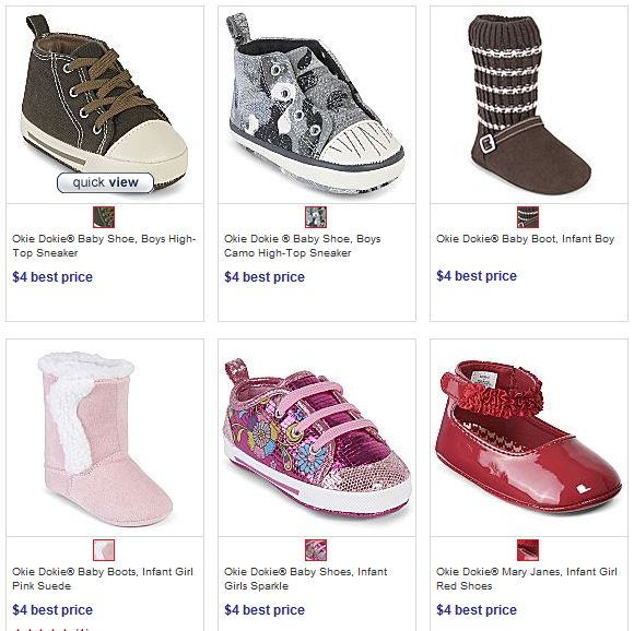 JCPenny baby Shoes only $4 each shipped 