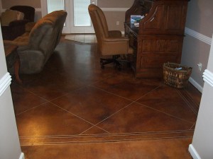 Diy Concrete Stained Flooring A