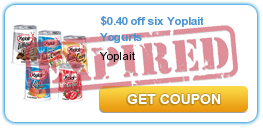 $0.40 off six Yoplait Yogurts