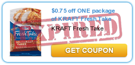 $0.75 off ONE package of KRAFT Fresh Take