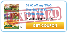 $1.00 off any TWO MorningStar Farms Veggie Foods