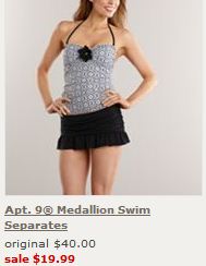 kohls tank suit