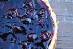 dark sweet cherry cheesecake