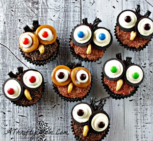 Halloween Cupcakes, Cute Cupcake Ideas, Owl Cupcakes, How To Make Owl Cupcakes, Money Saving Recipes