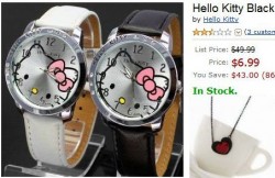 hello kitty watch set