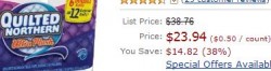 quilted northern amazon price drop