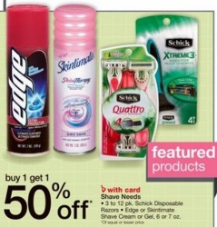 schick coupon deal at walgreens