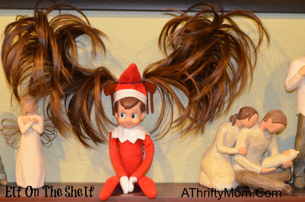 elf on the shelf ninja hair
