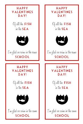 golf fish valentine free printable
