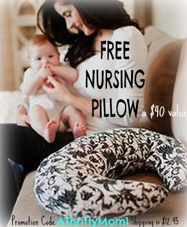free nursing pillow black and white