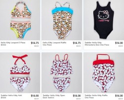 hello kitty swin suit