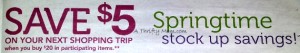 Save $5 oyno wyb $20