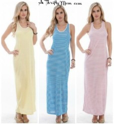 maxi dress striped