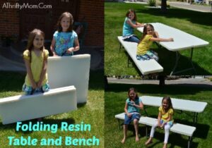 brylandHome folding bench and table