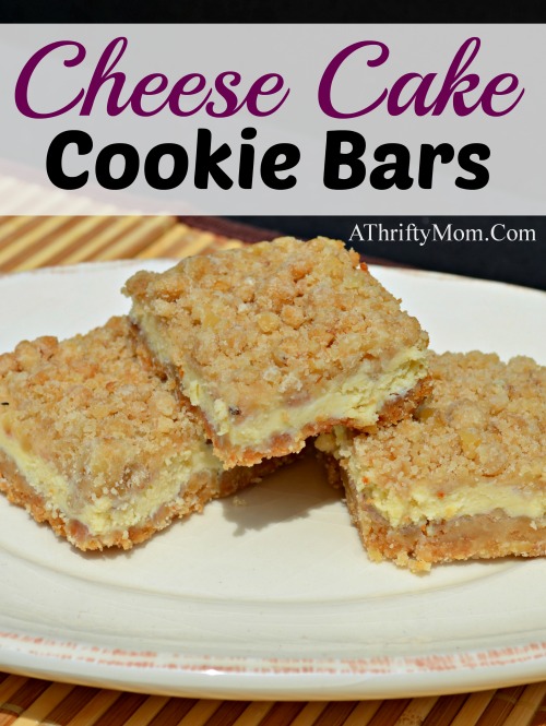 cheese cake cookie bars recipe