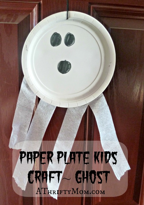Paper plate craft, #ghost, #paperplate, #Halloween, #kidscraft, #kids, #craft, #easy, #diy