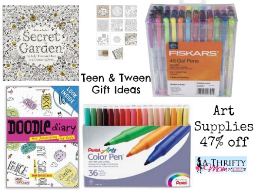 art supplies, tween and teen gift ideas