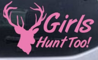 girls hunt too stickers