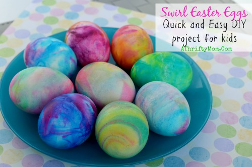 Decorating Easter Eggs with Shaving Cream