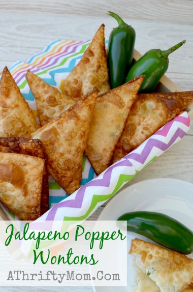 Jalapeno Popper Wontons recipe, Quick and easy perfect finger food for a party #Poppers, #Wontons, #recipe