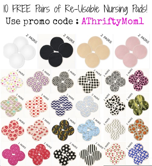 Free Reusable Breast Pads from breastpads.com with promo code AThriftyMom1, #FREE, #Baby, #Nursing, #BreastPads