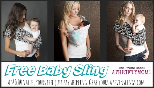 free baby sling with promo code ATHRIFTYMOM1, makes it FREE just pay shipping, #Baby gift idea, #Freebies for Babies, #Mom Freebie