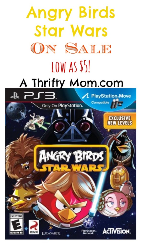 Angry Birds Star Wars for PS3 low as $5! Don't miss this sale! Also available on other platforms (price varies) #VideoGamesForKids