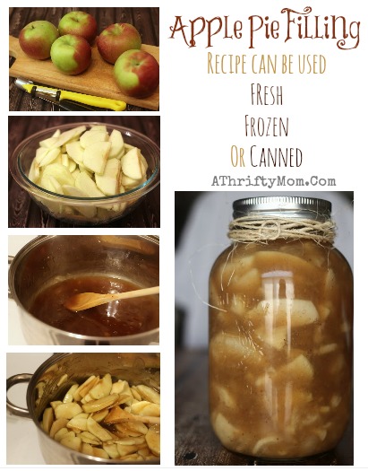 Apple Pie Filling Recipe, can be used fresh, frozen or canned #Apples, #ApplePie, #CanningRecipe, #ApplePieRecipe, #FrozenApplePie