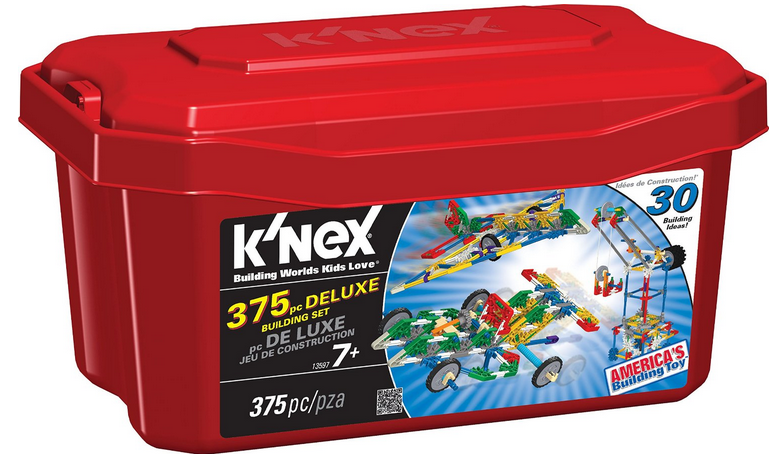 K'NEX 375 Piece Deluxe Building Set On Sale $11.00 #GiftForKids