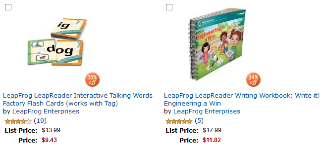 Leap Frog LeapReader Free LeapReader Books and Flash Cards