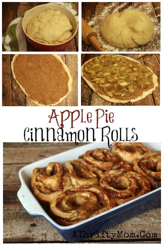 Apple Pie Cinnamon Roll recipe, #Apples, #Breads, #Desserts, #CinnamonRolls